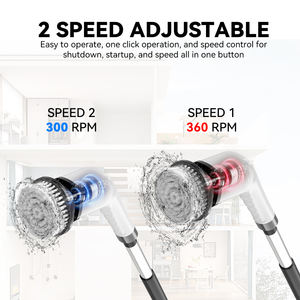 Groothandel Reinigingsborstel Korte Handgreep Oplaadbare Draadloze Elektrische Scrubber Kit Voor Vloer/Glas Huis Geschenken Voor Ouders - Product Image 3