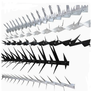 Factory sharp Tooth <strong>Metal</strong> <strong>Fence</strong> <strong>Spikes</strong> Black Color Pvc Coated Anti Climb Wall <strong>Spike</strong> <strong>for</strong> Rat - Product Image 2