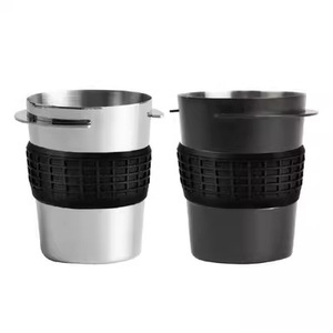 Tasse à café artisanale en acier inoxydable 304, récipient pour poudre de café, dispositif de versement de café italien, accessoires pour machine à café, tasse à arôme - Product Image 1