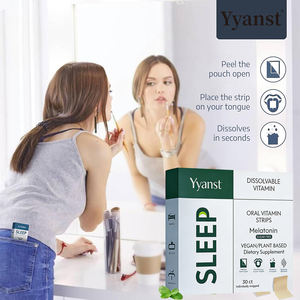 วิตามินแบบแผ่นสำหรับรับประทาน ช่วยการนอนหลับ คุณภาพสูง ผลิตจากพืช  มีส่วนผสมของเมลาโทนิน ช่วยส่งเสริมการนอนหลับ ปรับปรุงการนอนหลับลึก - Product Image 6