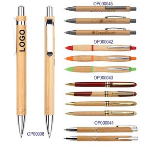 High Quality Eco-Friendly Bamboo Wood Ballpoint <b>Pen</b> Custom Logo Laser Engraved Bamboo <b>Pens</b> Environmental Friendly <b>Pens</b> for Event - Product Image 1