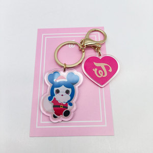 سلسلة مفاتيح مخصصة مطبوعة بالليزر من الأكريليك البلاستيكي مع فيلم هولوغرام صغير أصلي - Product Image 6