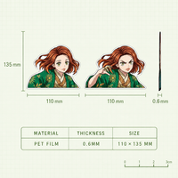 Autocollants 3D lenticulaires populaires d'anime et de dessins animés, en PET imperméable, imprimés UV pour voiture, ordinateur portable, réfrigérateur - Joyprint N-22