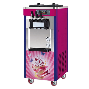 Machine à crème glacée commerciale à 3 têtes de couleur rose de bonne <span class=keywords><strong>qualité</strong></span> au meilleur <span class=keywords><strong>prix</strong></span> pour l'été - Product Image 1