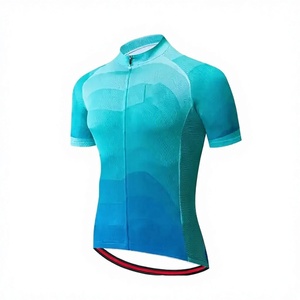 Ensemble de cyclisme noir respirant à séchage rapide sans MOQ, maillot et short à bretelles pour hommes, tenue de vélo personnalisée 100 % polyester - Product Image 3