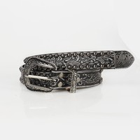 Nouvelle boucle de ceinture en alliage pour femme, style Y2K, vintage, avec rivets et crâne d'Asie centrale en relief, inspirée des Spice Girls, rétro et ethnique