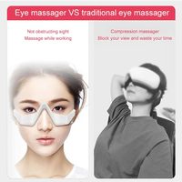 Dernier appareil de massage des yeux avec un design transparent, des modes réglables exquis et diverses couleurs de lumière