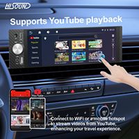 Autoradio 1 Din 6,28 pouces, lecteur MP5 pour voiture, écran tactile, Carplay, Android Auto, autoradio