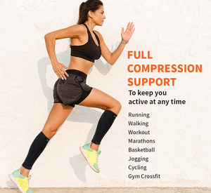 Tùy chỉnh bê cú đúp chân tay áo bóng đá bê bảo vệ nén tay áo <span class=keywords><strong>Shin</strong></span> Nẹp hỗ trợ cho làm việc chạy - Product Image 6