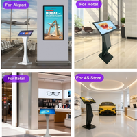 Kiosco con Pantalla Táctil de 19'', 21'' y 24'', Kiosco de Autoservicio con Soporte en Forma de K, Pantalla Interactiva Android Todo en Uno para Centros Comerciales