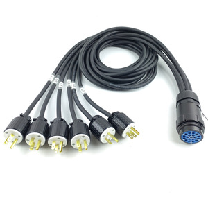 Cable de Distribución de Energía de 19 Pines, 6 Vías, 15A, 125V, Enchufe Industrial, Divisor, Cable Pigtail - Product Image 5