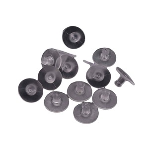 Bouchons d'oreille ronds transparents en silicone, accessoires pour la fabrication de boucles d'oreilles, lot de 5000 pièces - Product Image 5