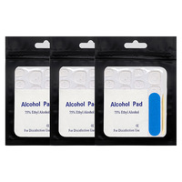 Lot de 4 kits d'outils pour ongles à presser, kit de préparation des ongles avec lingettes d'alcool, lime à ongles, adhésifs pour colle, bâtonnets en bois d'oranger, logo personnalisé