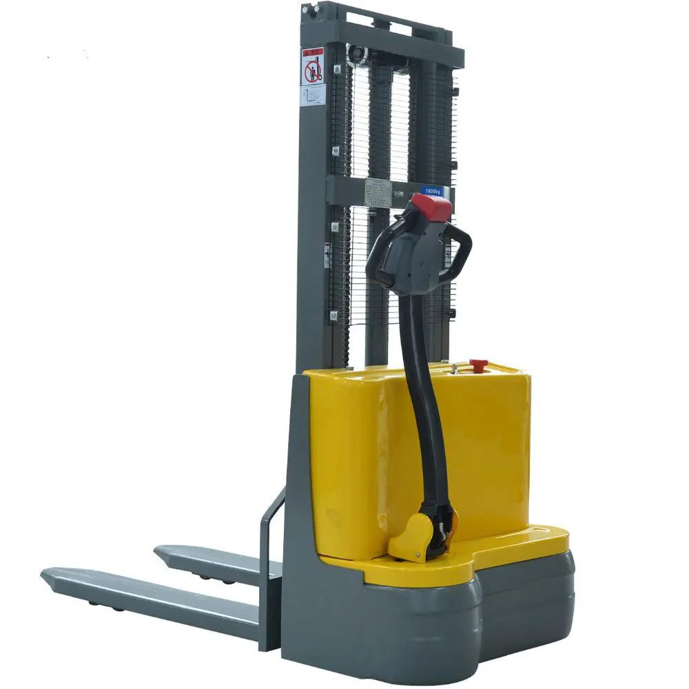 1 ton load capacity 3 m lift height electric forklift stacker truck with CE