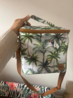 Sac à déjeuner portable en polyester Oxford écologique avec impression personnalisée, doublure en aluminium pour femmes, pique-nique, isotherme
