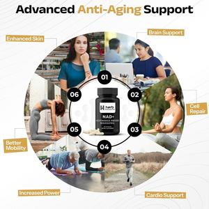 Capsules NAD+ en marque blanche OEM, complément anti-âge, stimulant énergétique et santé cellulaire, capsules NAD+ en forme de gomme - Product Image 5