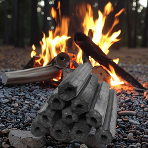 Bán buôn than hoạt tính lục giác bánh không khói <span class=keywords><strong>BBQ</strong></span> tre mùn cưa nấu than 95% tro nội dung 8000j - Product Image 1