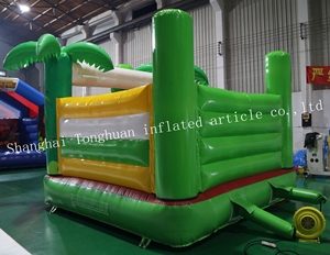 EN14960 small inflatable bouncer inflatable <span class=keywords><strong>monkey</strong></span> green good quality for sale - Product Image 3