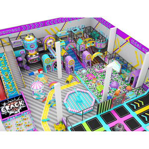 Đầy màu sắc và an toàn trượt sân chơi trong nhà với trẻ em khu vực mềm chơi Thiết bị cho trẻ mới biết đi và trẻ em giải trí - Product Image 1