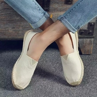 Nouvelles Espadrilles en Lin à Semelle en Jute Personnalisées pour Hommes et Femmes – Vente Chaude et Abordable Direct Usine