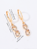 Pendientes Huggie Apilables de Mayoreo con Diseño de Búho, Mariposa y Estrella, Chapados en Oro, Impermeables, con Circonitas Multicolor, Joyería Diaria para Mujer