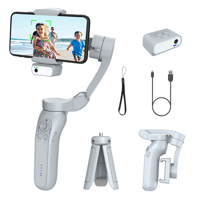 Factory Price L7Bpro Plus 3 Axis Handheld Foldable Gimbal Stabilizers for Mobile Phone with AI Face Tracking
