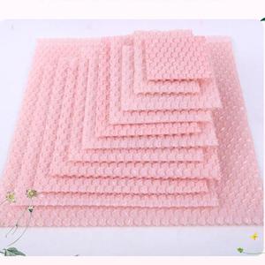 Sac d'emballage intérieur en polyéthylène recyclable de 0,5 mm d'épaisseur, antichoc, en forme de cœur <span class=keywords><strong>rose</strong></span> coloré, pour bijoux, cosmétiques, flacons de parfum - Product Image 3