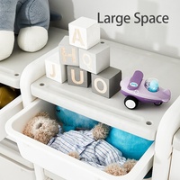 Kunststoff-Kinderregal mit hoher Kapazität für Spielzeug und Kleidung