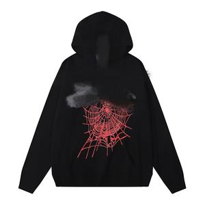 سترة قطنية عصرية فضفاضة بأكمام طويلة وقلنسوة بطباعة كاملة طراز 555 1:1 عالية الجودة - Product Image 5