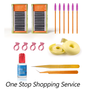 Newcome — <span class=keywords><strong>faux</strong></span>-<span class=keywords><strong>cils</strong></span> synthétiques semi-permanentes, Extensions de <span class=keywords><strong>cils</strong></span> coréennes PBT - Product Image 4