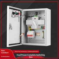 Tout nouveau coffret de distribution ATS à double alimentation 2P 4P 63A 100A, interrupteur de transfert automatique, armoire de contrôle incendie