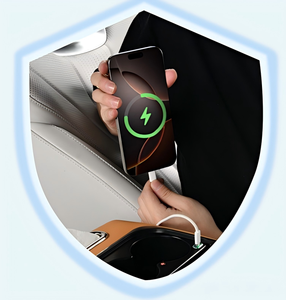 Coussin d'accoudoir multifonctionnel avec fonction de charge et support de rangement six-en-un pour <span class=keywords><strong>voiture</strong></span> universelle, design ciel étoilé - Product Image 5