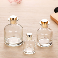 Prix d'usine – Bouteille diffuseur d'huiles essentielles en verre mat transparent, écologique, avec bouchon en liège et emballage carton – 50 ml, 100 ml, 150 ml, 250 ml