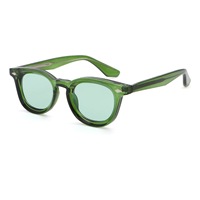 Lunettes de soleil de luxe 2026 tendance pour hommes et femmes, monture en acétate haute définition, protection UV400, style oversize rond