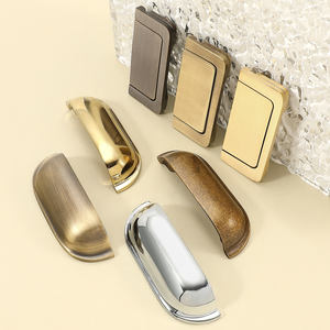 דלת ארון פליז מוצקה גבוהה ידית ידיות שולחן ארון ארון בגדים ארון בגדים ימשוך מגירות וחומרה רהיטים - Product Image 1