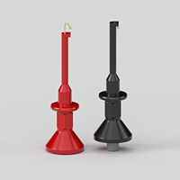 Cleqee P30056A SMD IC Test Hooks Clips Female Socket Compatible 2mm Banana Male Plug Test Probe Multimeter Electrical Testing