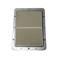 Brûleur infrarouge à haute efficacité avec plaque en céramique en nid d'abeille antirouille en émail gaz naturel/GPL pour grilles de Shawarma turques