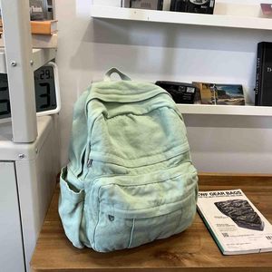 Mochila de Lona Vintage - Estética Clásica, Súper Espaciosa para la Escuela, Viajes, Senderismo y Uso Diario - Product Image 4