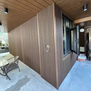 Panneau mural extérieur en WPC à <span class=keywords><strong>prix</strong></span> de gros, facile à nettoyer, écologique, pour <span class=keywords><strong>façade</strong></span> de <span class=keywords><strong>maison</strong></span> moderne - Product Image 1