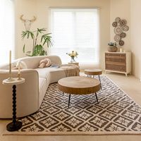 Table gigogne ronde en placage de bois de 31,5 pouces avec pieds en forme d'épingle à cheveux pour salon