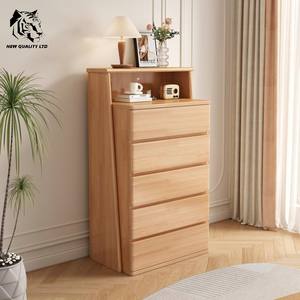 china manufactory low price customizable in stock log color ship immediately new fashion bedroom furniture wood <b>drawer</b> cabinet - Product Image 3