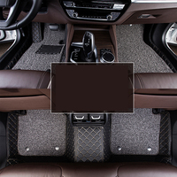 Tapis d'intérieur automobile Tapis de sol 7D en cuir de luxe Tapis de voiture durables Tapis de sol de voiture à double couche pour Accord 10 2019-