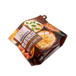 Custom printing resealable zipper microwavable plastic frozen bag