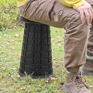 Direct Factory Atacado Sturdy Telescope Stool Cadeira de plástico Retrátil Folding Stool para Jardim Pesca Caminhadas Camping <span class=keywords><strong>Chair</strong></span> - Product Image 4