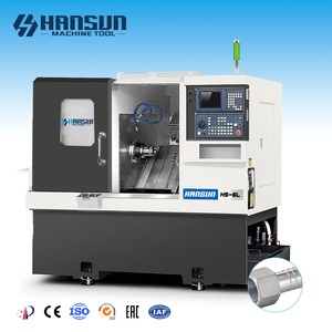 เครื่องกลึงซีเอ็นซีแบบเอียง HANSUN HS-6L ประสิทธิภาพสูง ขนาด 6 นิ้ว พร้อมหัวจับอัตโนมัติ แกนหมุนเดี่ยว ระยะเคลื่อนที่ไกล สำหรับงานหนักปานกลาง - Product Image 1