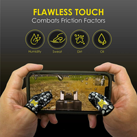 MGC ClawSocks Geo Camo Carbon Fiber Gamer Finger & Thumb Sleeve Protector/Stabilizer Compression Support Breathable