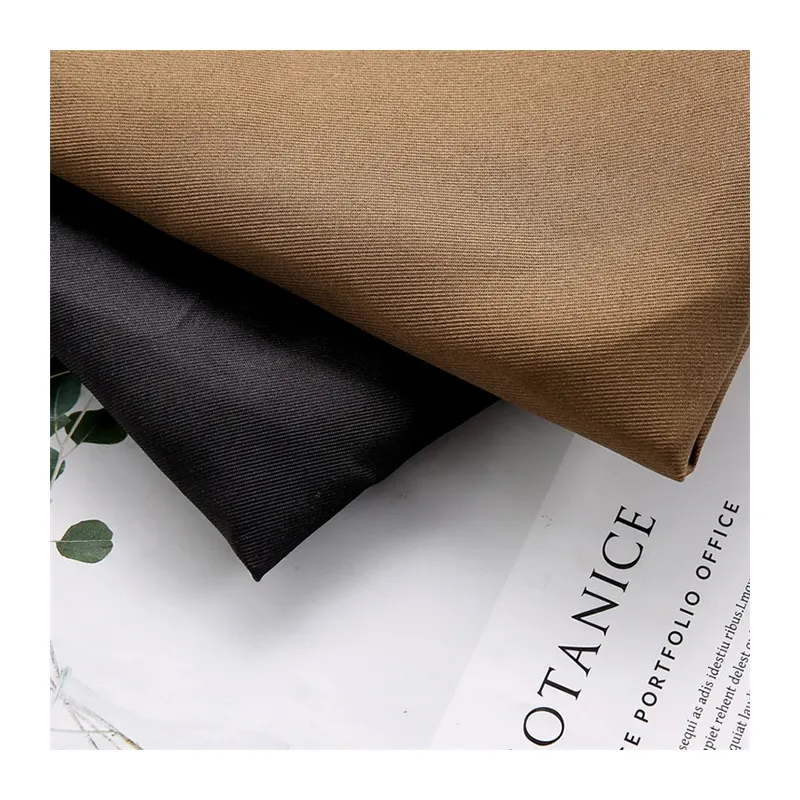 Auf Lager Großhandel 100 % Polyester Tweed Stoff hochwertig gewebtes einheitliches Mini-Matte-Gewebe