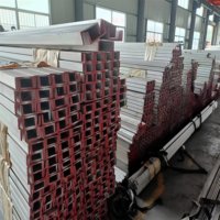 Profil en U en acier inoxydable 304 316L |   Barre en C de 3 mm et 5 mm d'épaisseur |   Poutre en U en acier de grade 201 202 316 pour support structurel