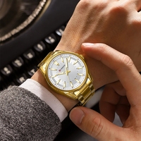 Jam Tangan Pria CURREN 8424 Klasik Sederhana Bahan Stainless Steel Quartz Merek Fashion Jarum Bercahaya Original Reloj