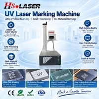 Machine de marquage laser UV tout-en-un de type bureau HS LASER 3W 5W avec système de refroidissement par air